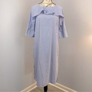 H&M blue summer dress size 8